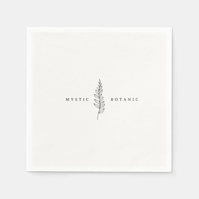 Guardanapo De Papel Folha Botânica Natural Napkins (Frente)