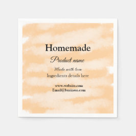 Guardanapo De Papel Folha caseira feita com amor adicionar texto site