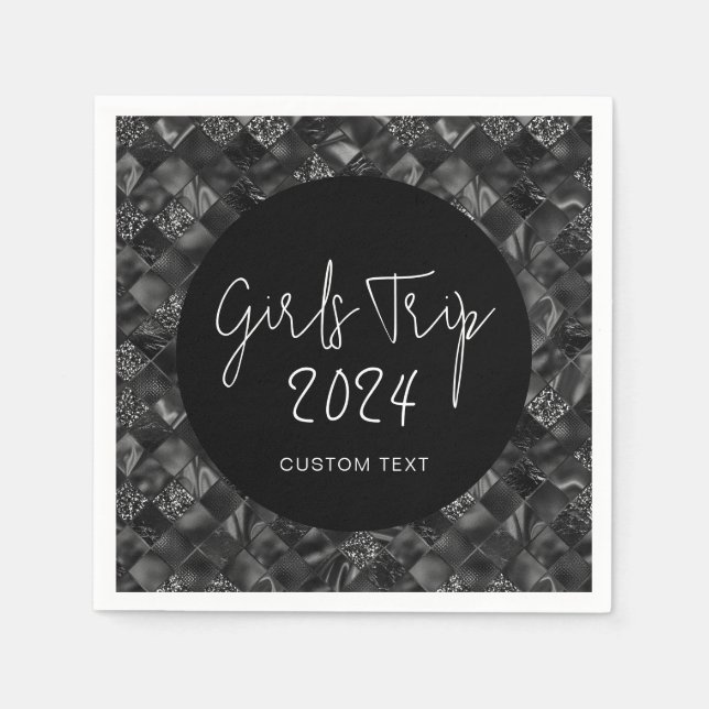 Guardanapo De Papel Folha de brilho do legado de garotas legíveis (Frente)