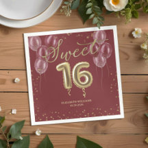 Folha de Ouro Doce 16 Balões de Aniversário Borgon
