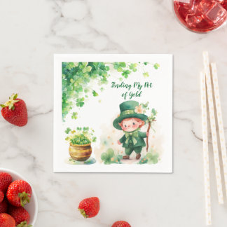 Guardanapo De Papel Folha de rua do dia de Patrick