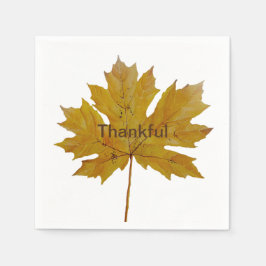 Guardanapo De Papel Folha do outono, graças à aquarela