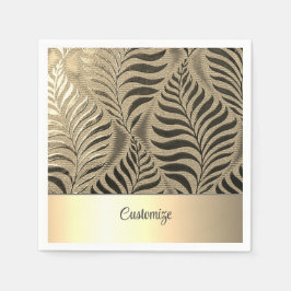 Guardanapo De Papel Folha Dourada Personalizada Motif 2