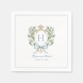 Guardanapo De Papel Folha Tradicional com Arco | Casamento Monograma