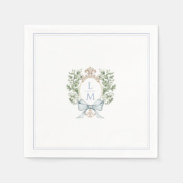 Guardanapo De Papel Folha Tradicional com Arco | Casamento Monograma