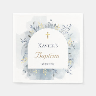 Guardanapo De Papel folhagem das aquarelas Baptism