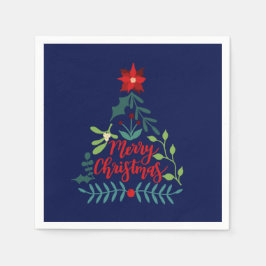 Guardanapo De Papel Folhagem de Natal