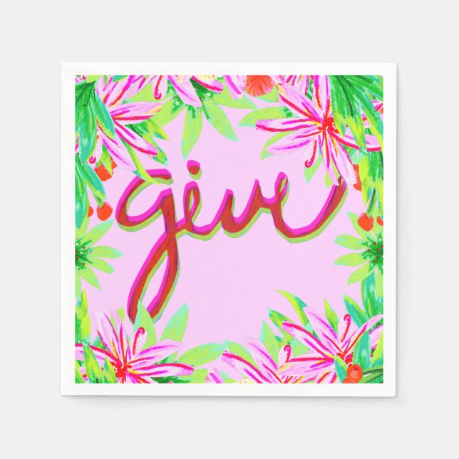 Guardanapo De Papel Folhagem de Natal - Dar (Frente)