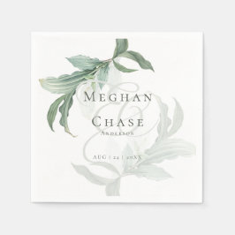 Guardanapo De Papel Folhagem Tropical Elegante