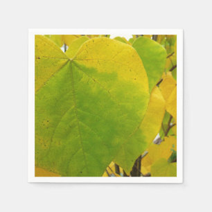 Guardanapo De Papel Folhas amarelas e verdes de Redbud