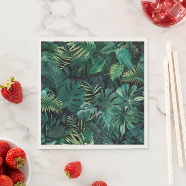 Guardanapo De Papel Folhas da Floresta Tropical (Insitu)