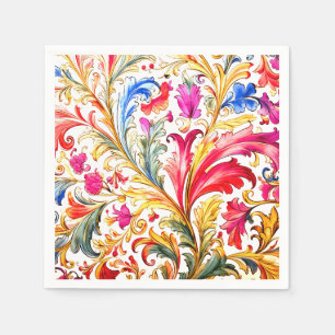 Guardanapo De Papel Folhas de Design Florentine de rico
