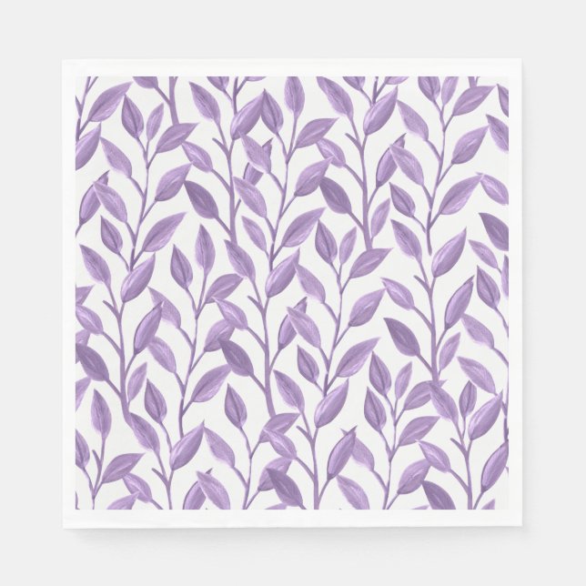 Guardanapo De Papel Folhas de lavanda (Frente)