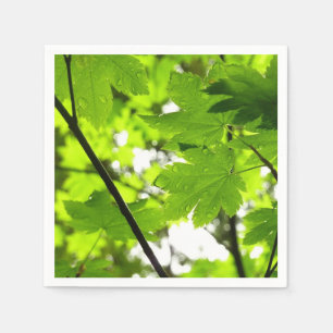 Guardanapo De Papel Folhas de Maple com Gotas de Rainha
