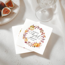 Folhas de Outono Floral Abóbora Noiva Chuva de Out