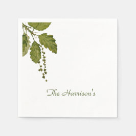 Guardanapo De Papel Folhas de Papel da Floresta