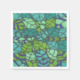 Guardanapo De Papel Folhas de Papel Tropicais Verde