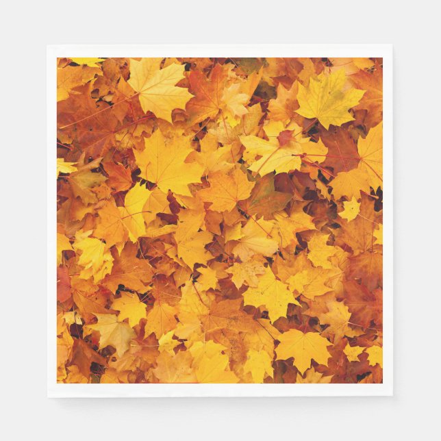 Guardanapo De Papel Folhas do Autumn Maple (Frente)