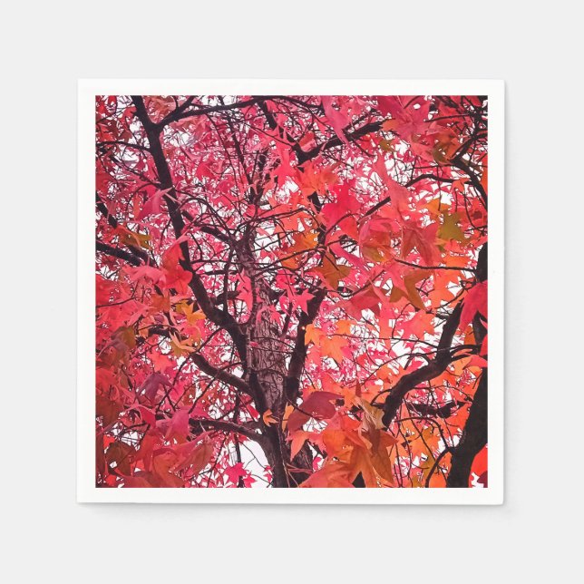 Guardanapo De Papel Folhas rosa (Frente)