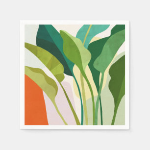 Guardanapo De Papel Folhas tropicais