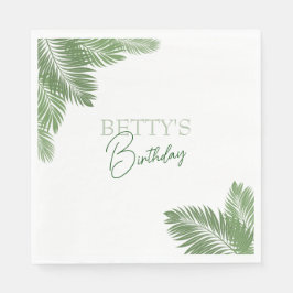 Guardanapo De Papel Folhas Tropicais