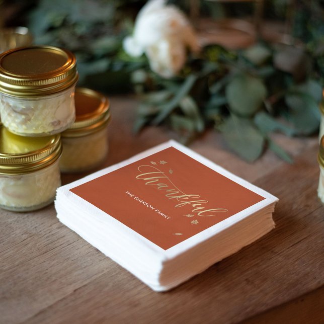 Guardanapo De Papel Folheto de Ação de Graças de outono, Napkin (Criador carregado)