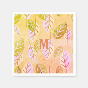 Guardanapo De Papel Folhetos de Abstrato, rosa e sábado, monogramas