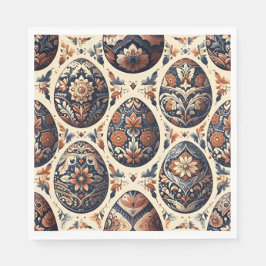 Guardanapo De Papel Folk Art Easter Egg Napkins