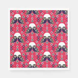 Guardanapo De Papel Folk Art Owl