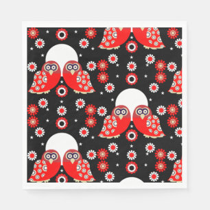 Guardanapo De Papel Folk Art Owl