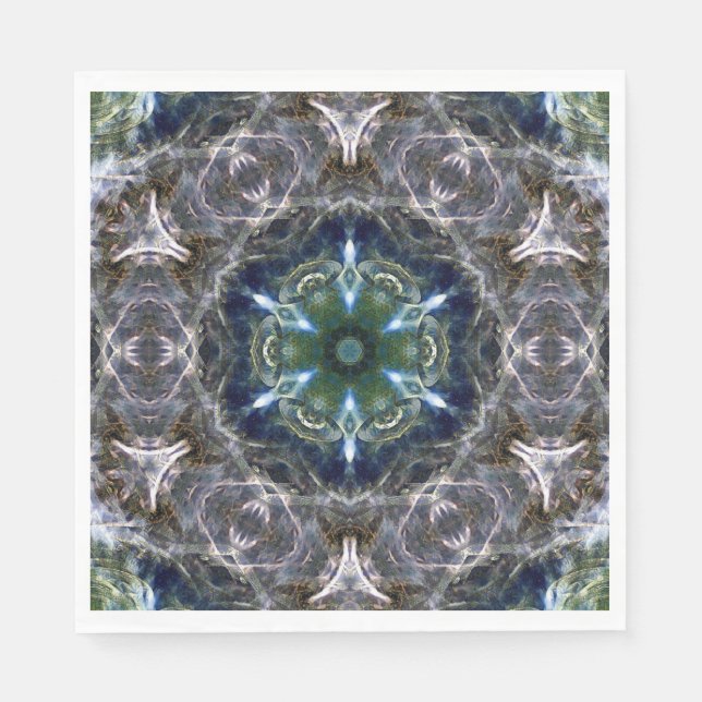 Guardanapo De Papel Folk Mandala (Frente)