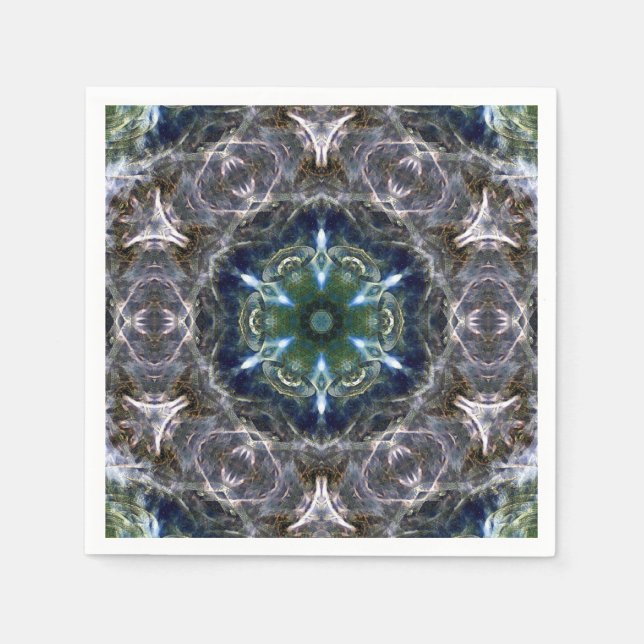Guardanapo De Papel Folk Mandala Napkins (Frente)