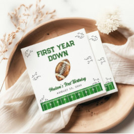 Guardanapo De Papel Football Birthday Party Welcome Sign