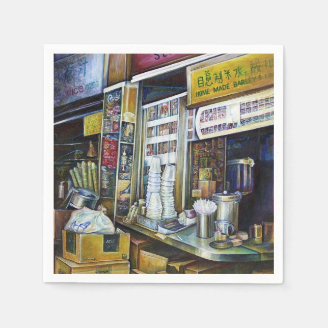 Guardanapo De Papel Forças de Luz Imobilizadas Emocionalmente, Singapu (Frente)