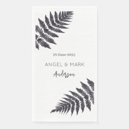 Guardanapo De Papel Forest Green Ferns Wedding