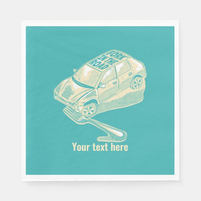 Guardanapo De Papel Fork no acidente de viação (Frente)