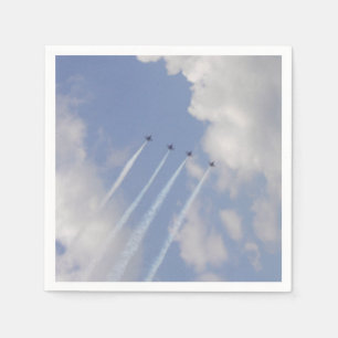 Guardanapo De Papel Formação de Jato Militar de Avião