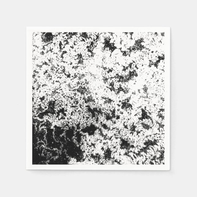 Guardanapo De Papel Formação de "Nuvens" de Camisas Abstrato a Preto e (Frente)