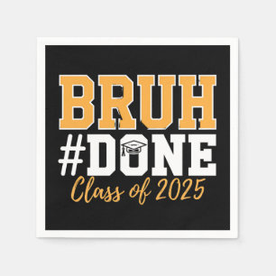 Guardanapo De Papel Formado Bruh Turma De 2025 Graduação Graduado