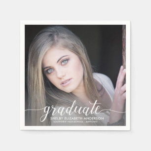 Guardanapo De Papel Formando Calligraphy Photo Graduation
