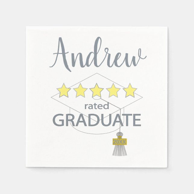 Guardanapo De Papel formando classificado com 5 estrelas (Frente)