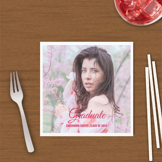 Guardanapo De Papel Formando Elegante Foto Personalizada (Criador carregado)