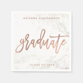 Guardanapo De Papel Formando Elegante | Mármore Branco e Rosa de Faux 