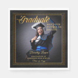 Guardanapo De Papel Formando. Ouro toca Brighten your future.