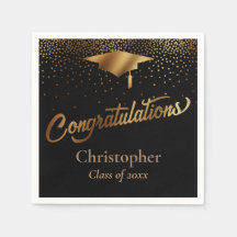 Formando parabéns, Classe Dourada em preto