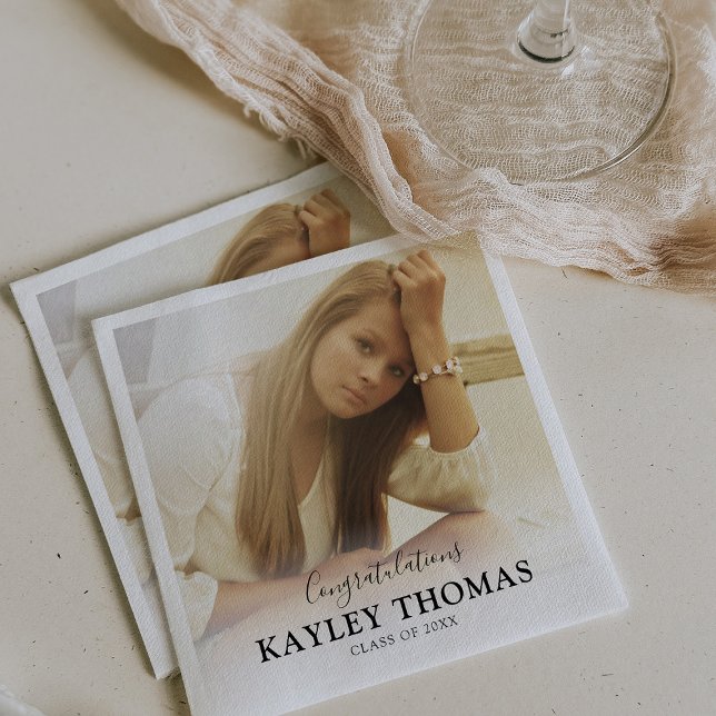 Guardanapo De Papel Formando Personalizado Classe de Foto 2025 (Criador carregado)