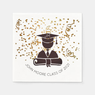 Guardanapo De Papel Formando Personalizado Silhouette Diploma Confetti