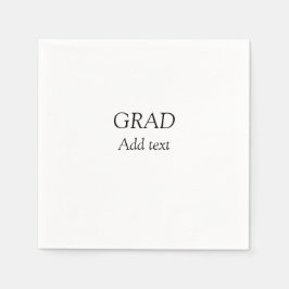 Guardanapo De Papel Formando uma formatura simples e mínima elegante e