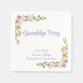 Guardanapo De Papel Formandos Floral Boho