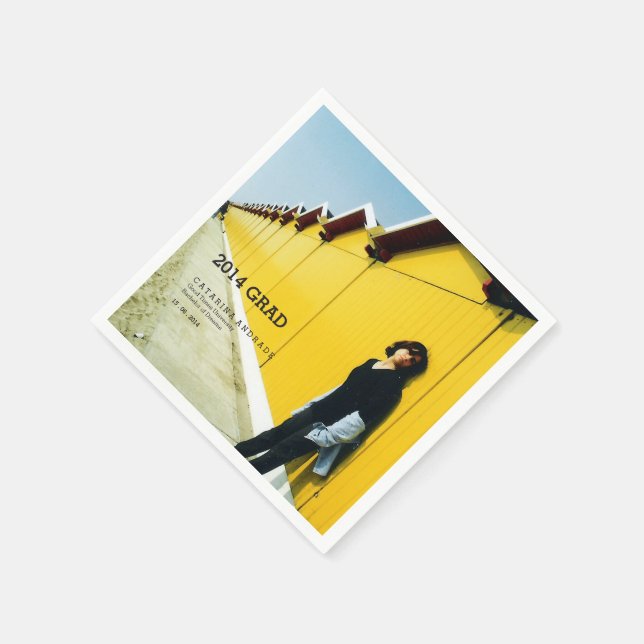 Guardanapo De Papel Formandos Foto Moderno Preto 2014 Formando (Canto)